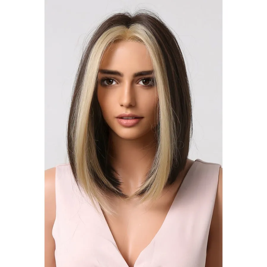 13*1" Full-Machine Wigs Synthetic Mid-length Straight 9"