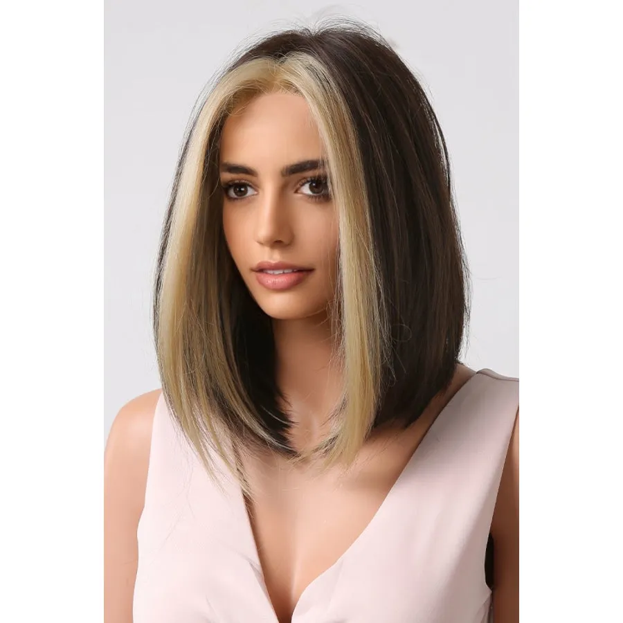 13*1" Full-Machine Wigs Synthetic Mid-length Straight 9"