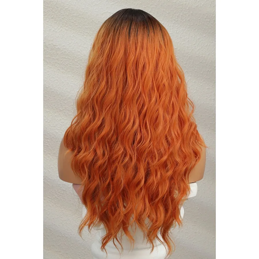 13*2" Lace Front Wigs Synthetic Long Wave 24" 150% Density