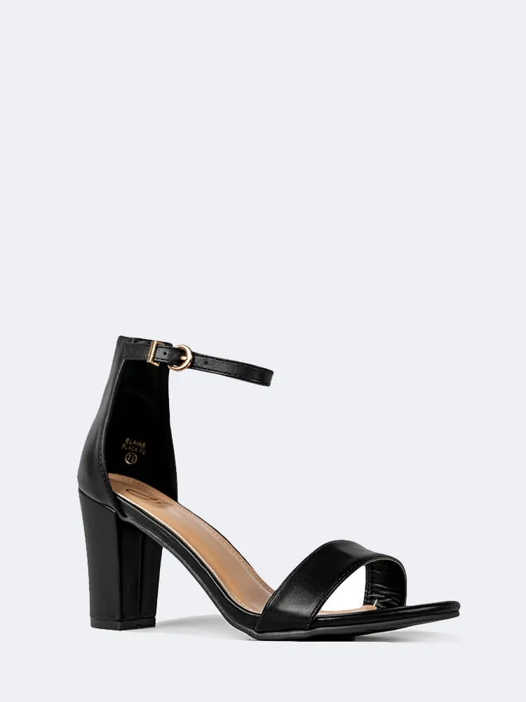 Ankle Strap Block Heels