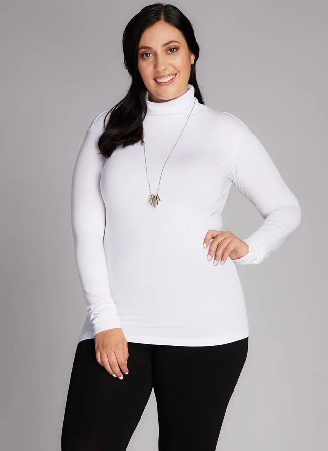 Bamboo Curvy Turtleneck