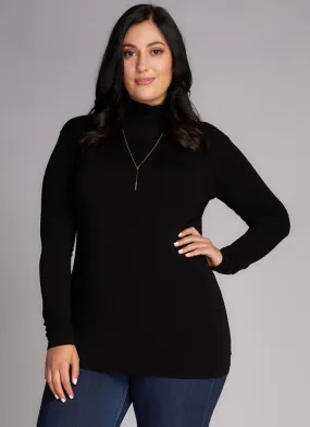 Bamboo Curvy Turtleneck