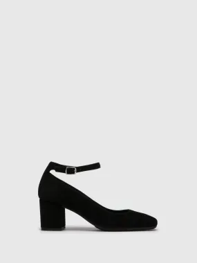 Black Ankle Strap Shoes