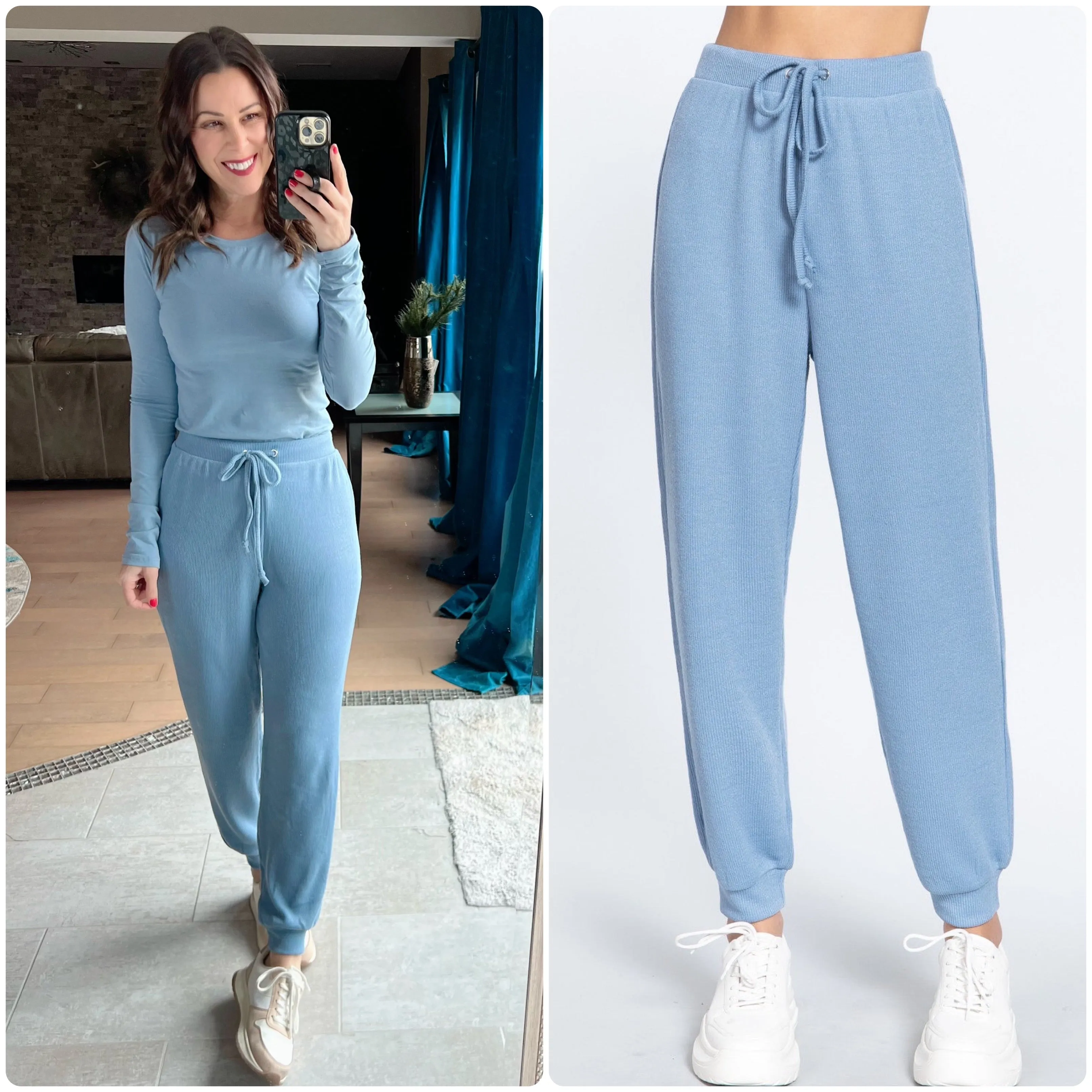 BLUE MOON WAIST STRING DETAIL HACCI JOGGERS