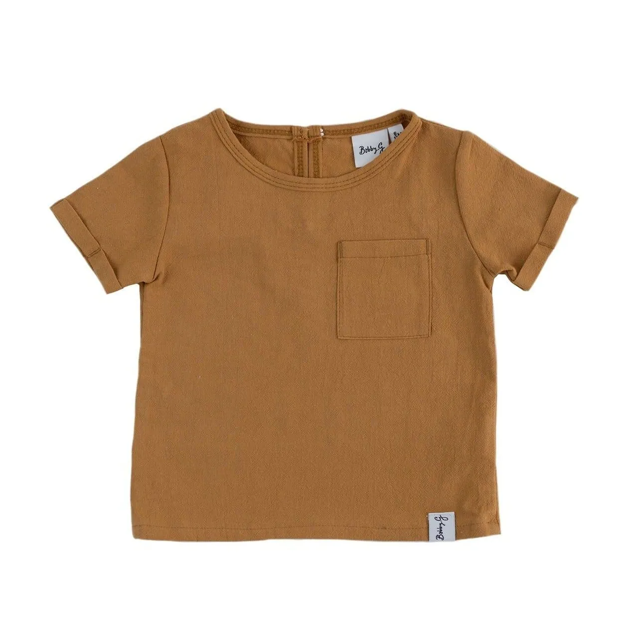 Boxy Linen Top - Tan