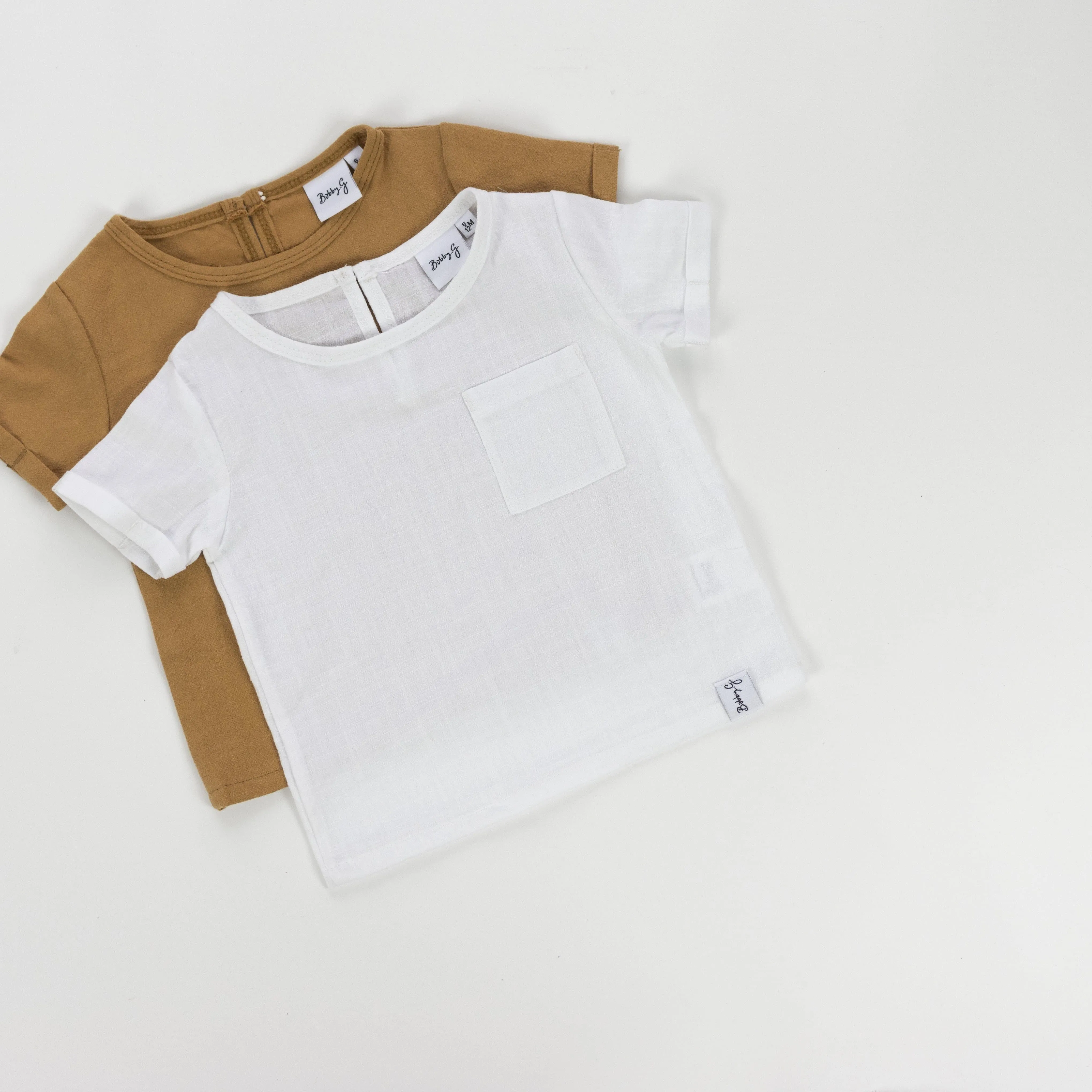 Boxy Linen Top - Tan