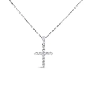 Clara by Martin Binder Diamond Cross Pendant Necklace (0.99 ct. tw.)