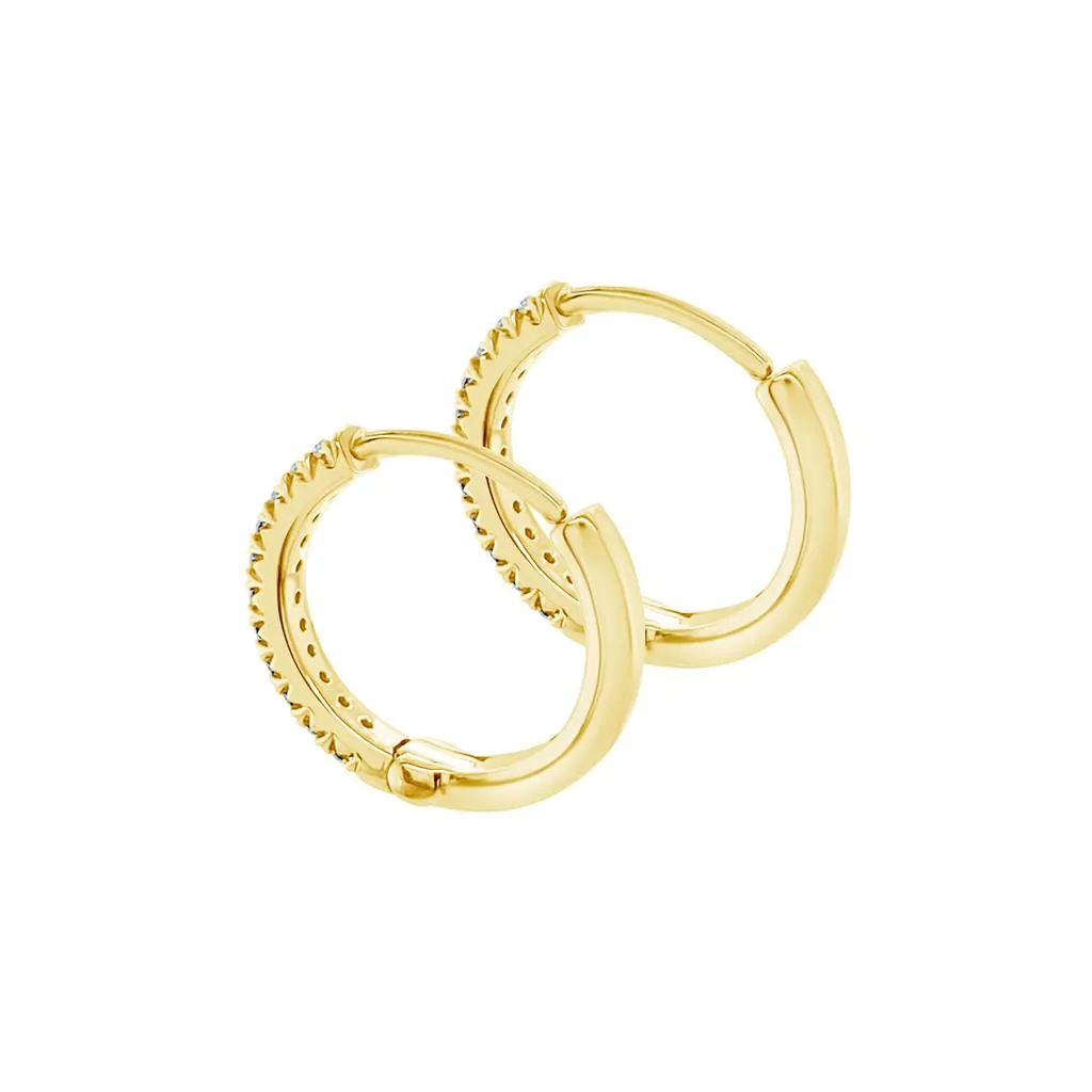 Clara by Martin Binder Diamond Huggie Hoop Earrings (0.17 ct. tw.)