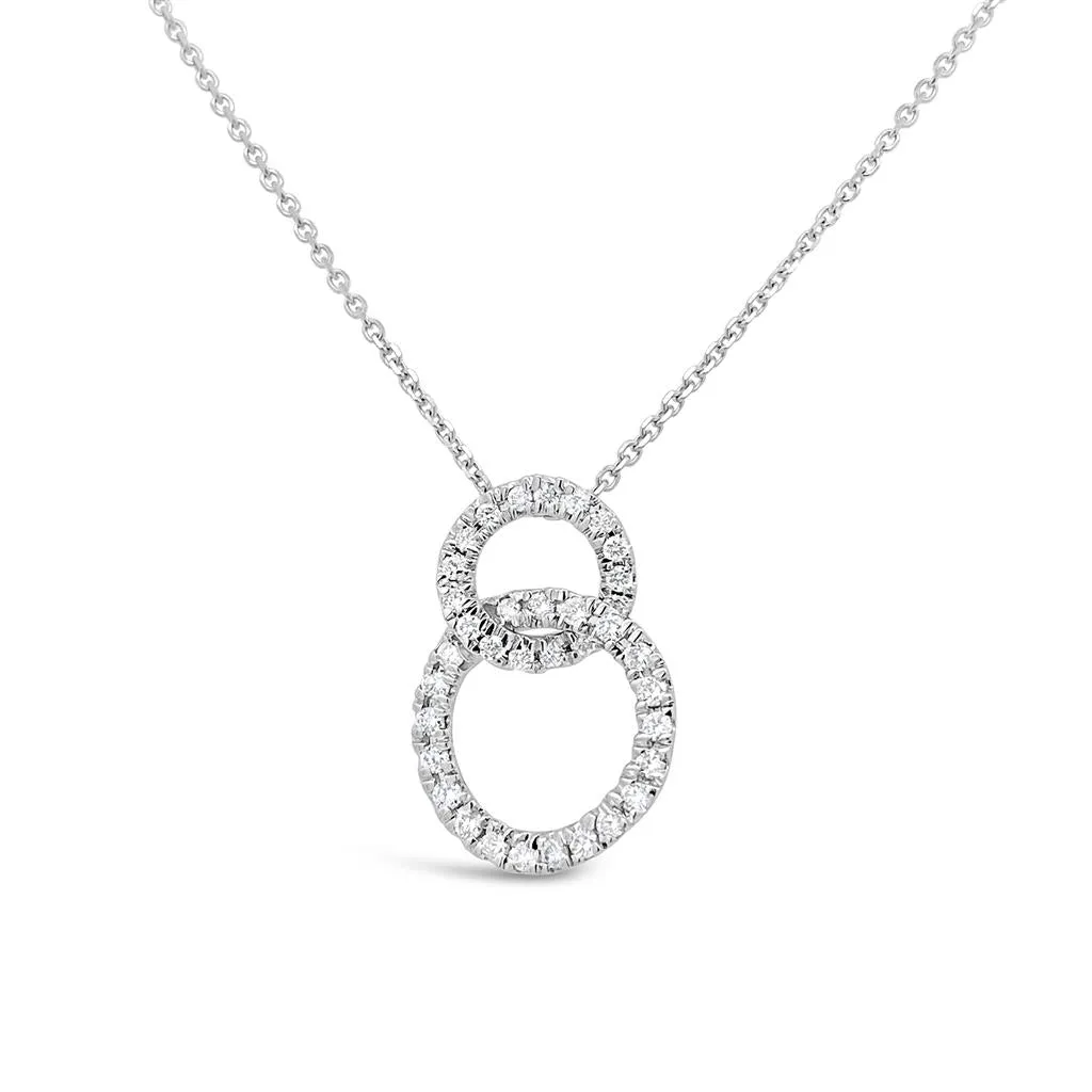 Clara by Martin Binder Diamond Open Frame Circle Necklace (0.43 ct. tw.)