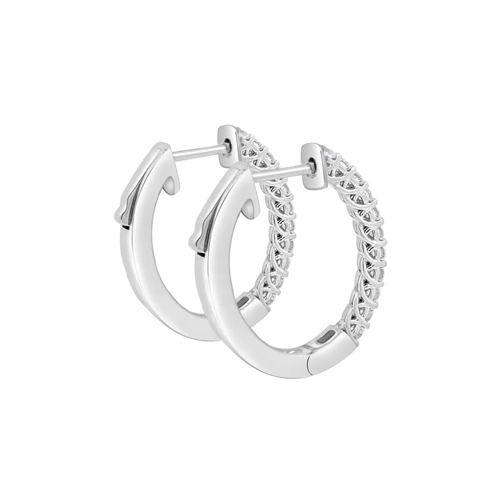 Clara by Martin Binder Diamond Oval Hoop Earrings (0.70 ct. tw.)