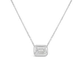 Clara by Martin Binder Emerald Diamond Solitaire Necklace (1.80 ct. tw.)