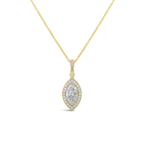 Clara by Martin Binder Marquise Diamond Pendant Necklace (1.35 ct. tw.)