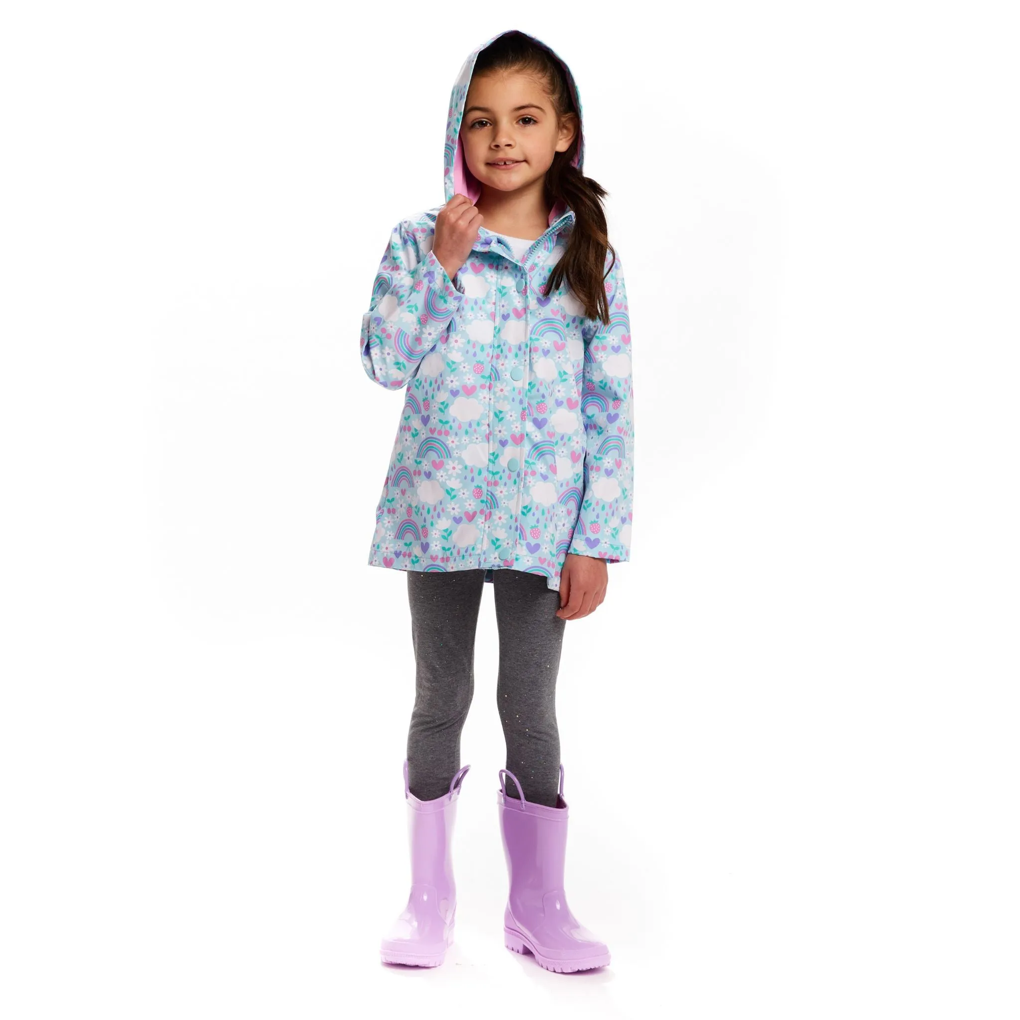 Color Changing Raincoat | Aqua Rainbows