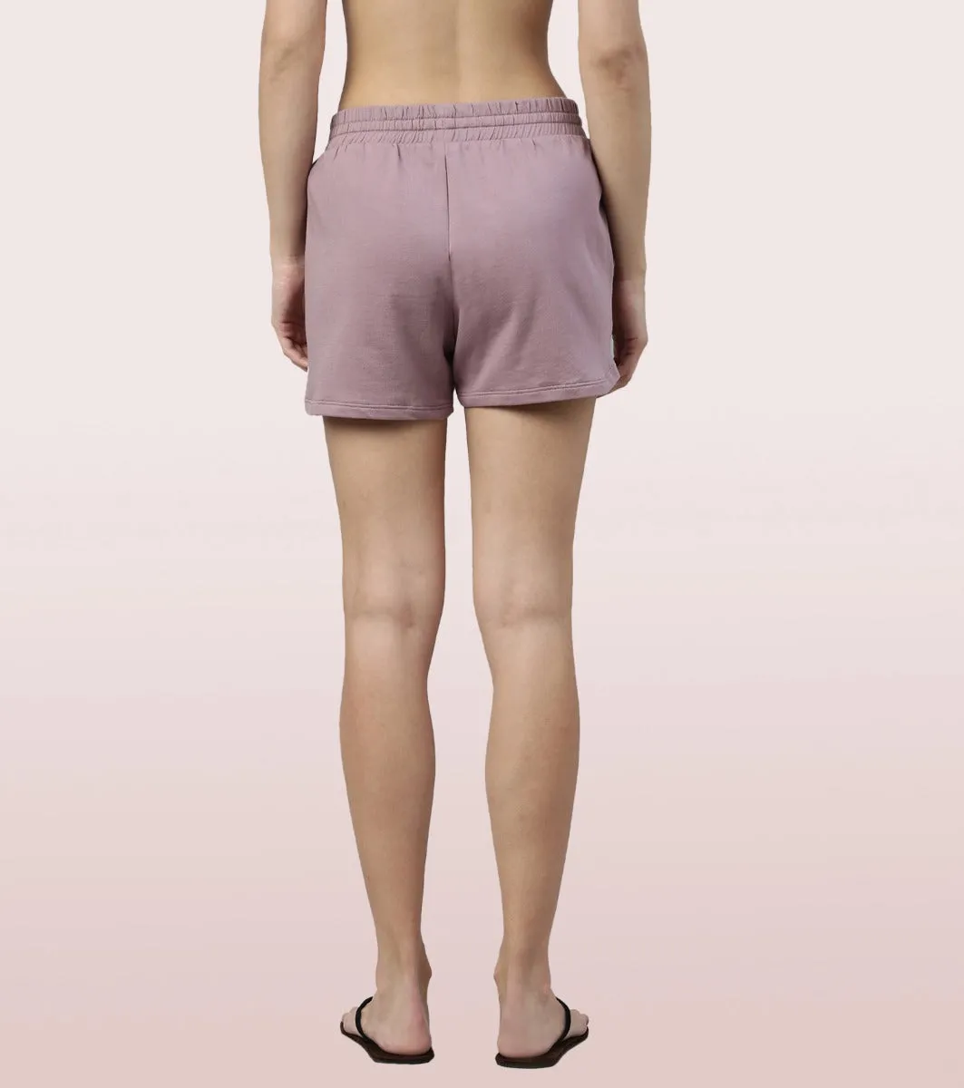 Comfy Shorts | Terry Shorts With Adjustable Waistband & Pockets