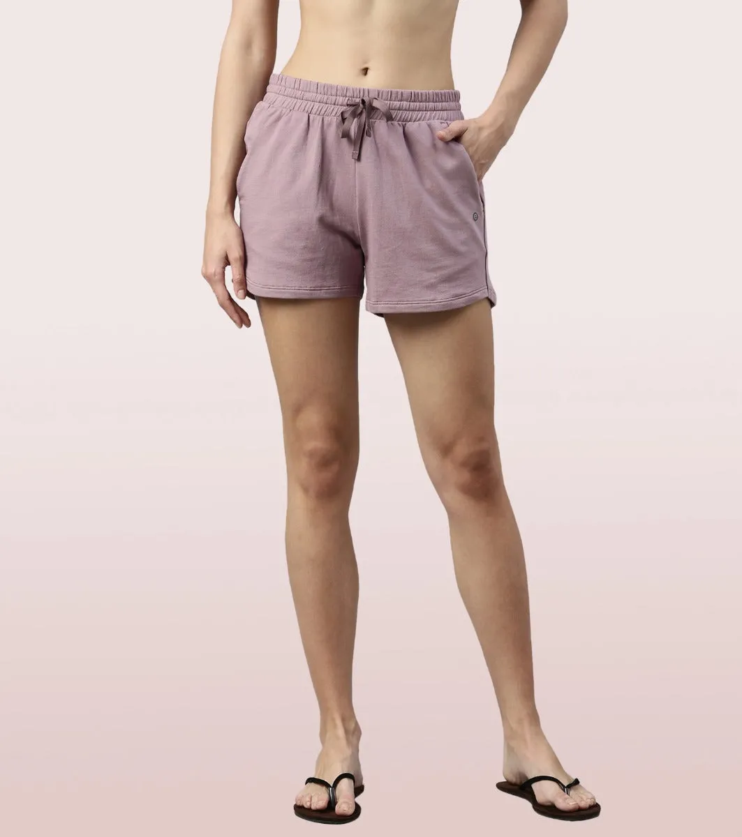 Comfy Shorts | Terry Shorts With Adjustable Waistband & Pockets