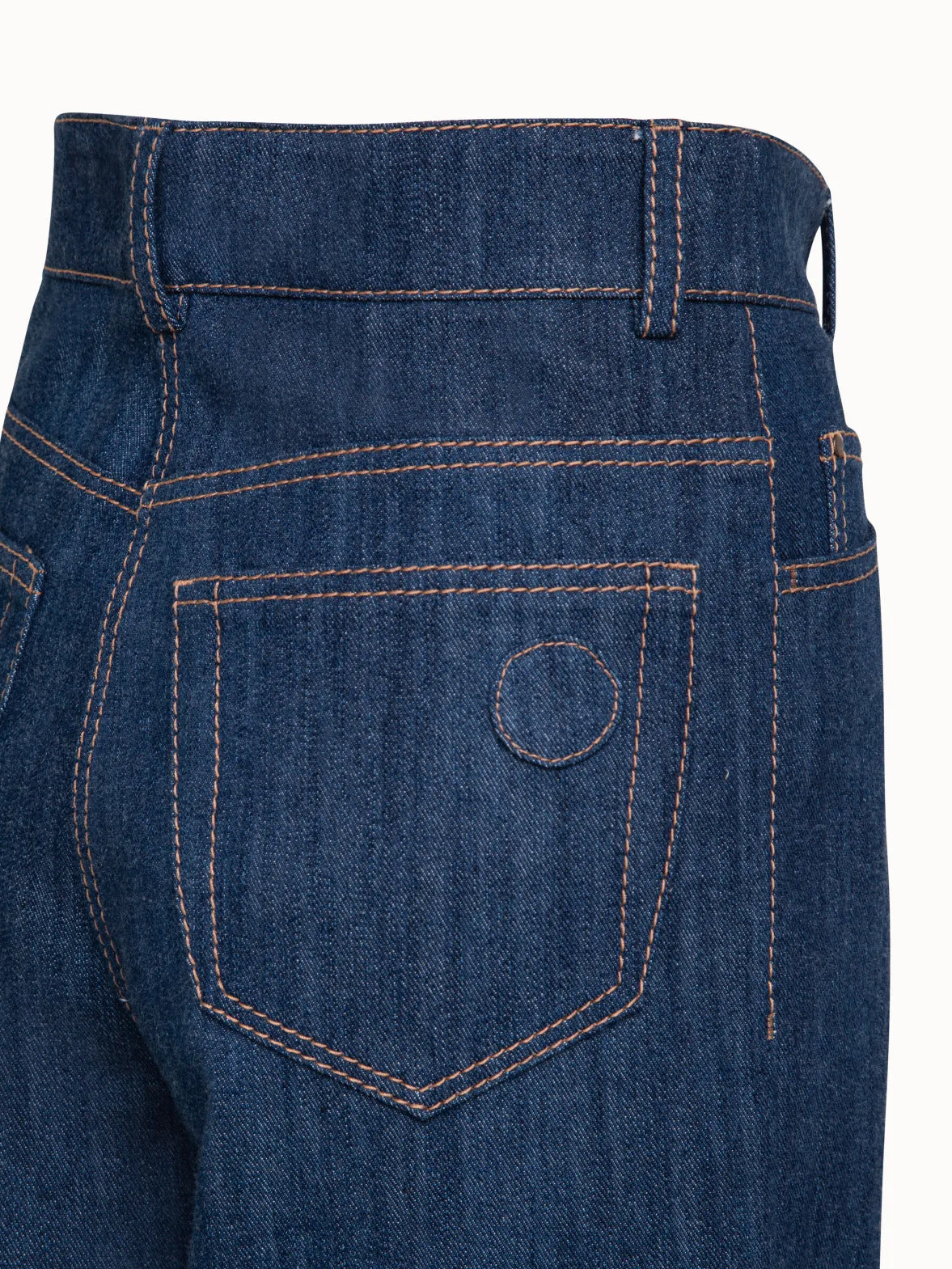 Cooper Hose mit weitem Bein in Stretch Denim