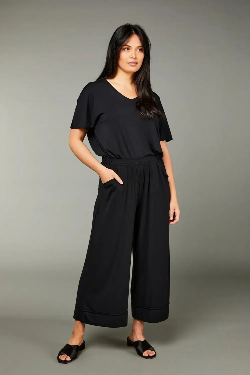 Culotte Resort Pant | Black