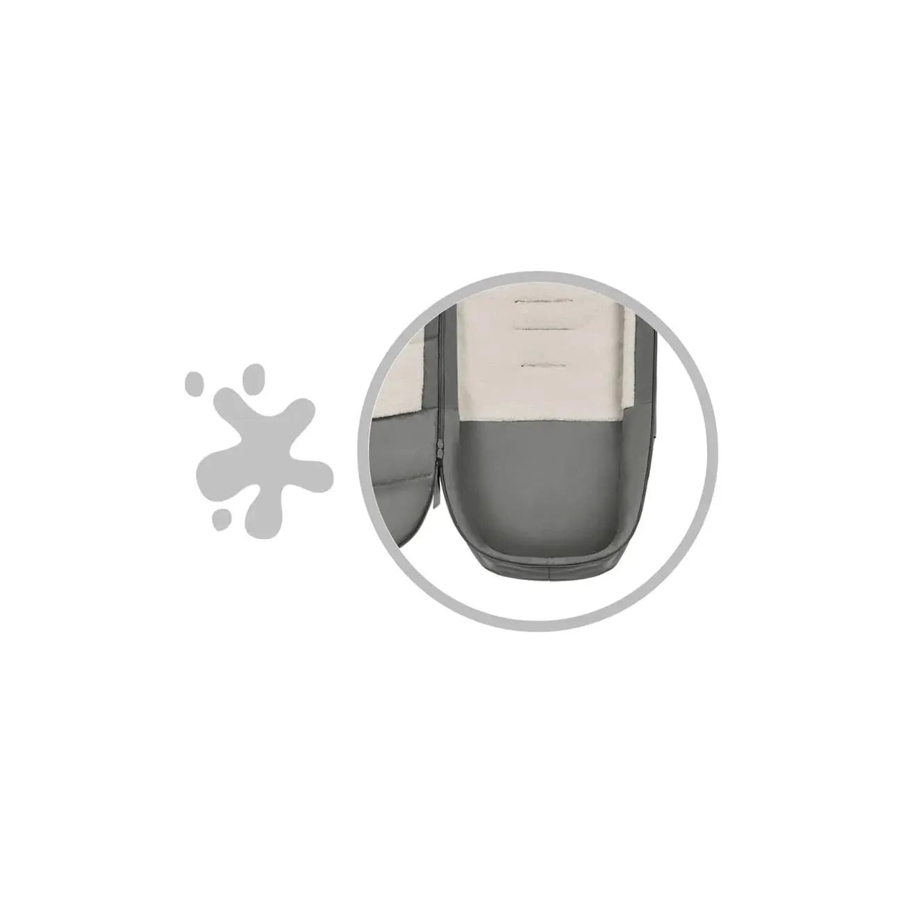 Cybex Platinum Footmuff - Mirage Grey