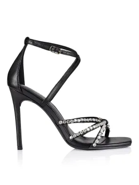 Dannie Stiletto Heels - Black Leather