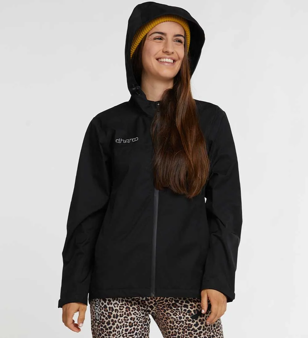 Dharco Womens Rain Jacket | Stealth