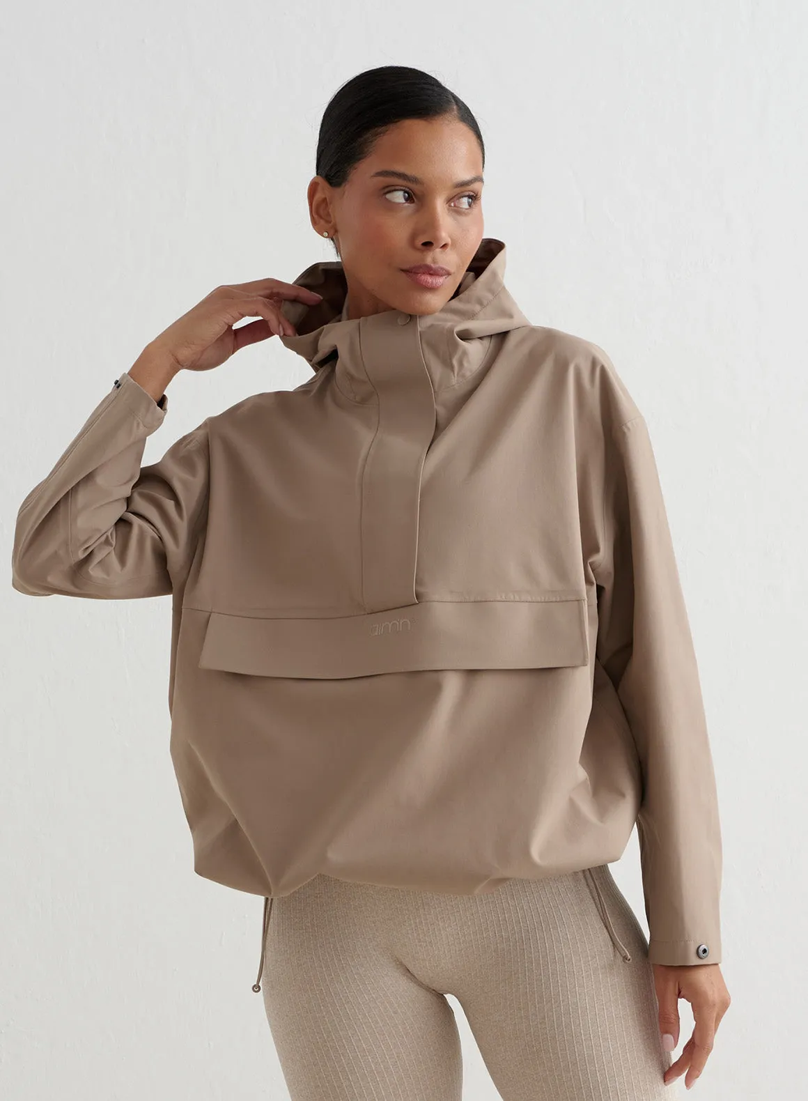 Espresso Waterproof Oversized Anorak