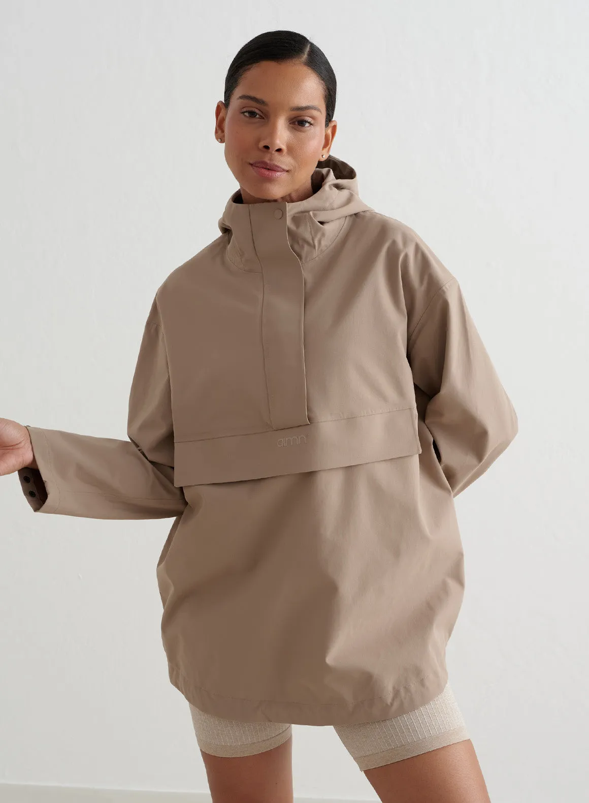 Espresso Waterproof Oversized Anorak