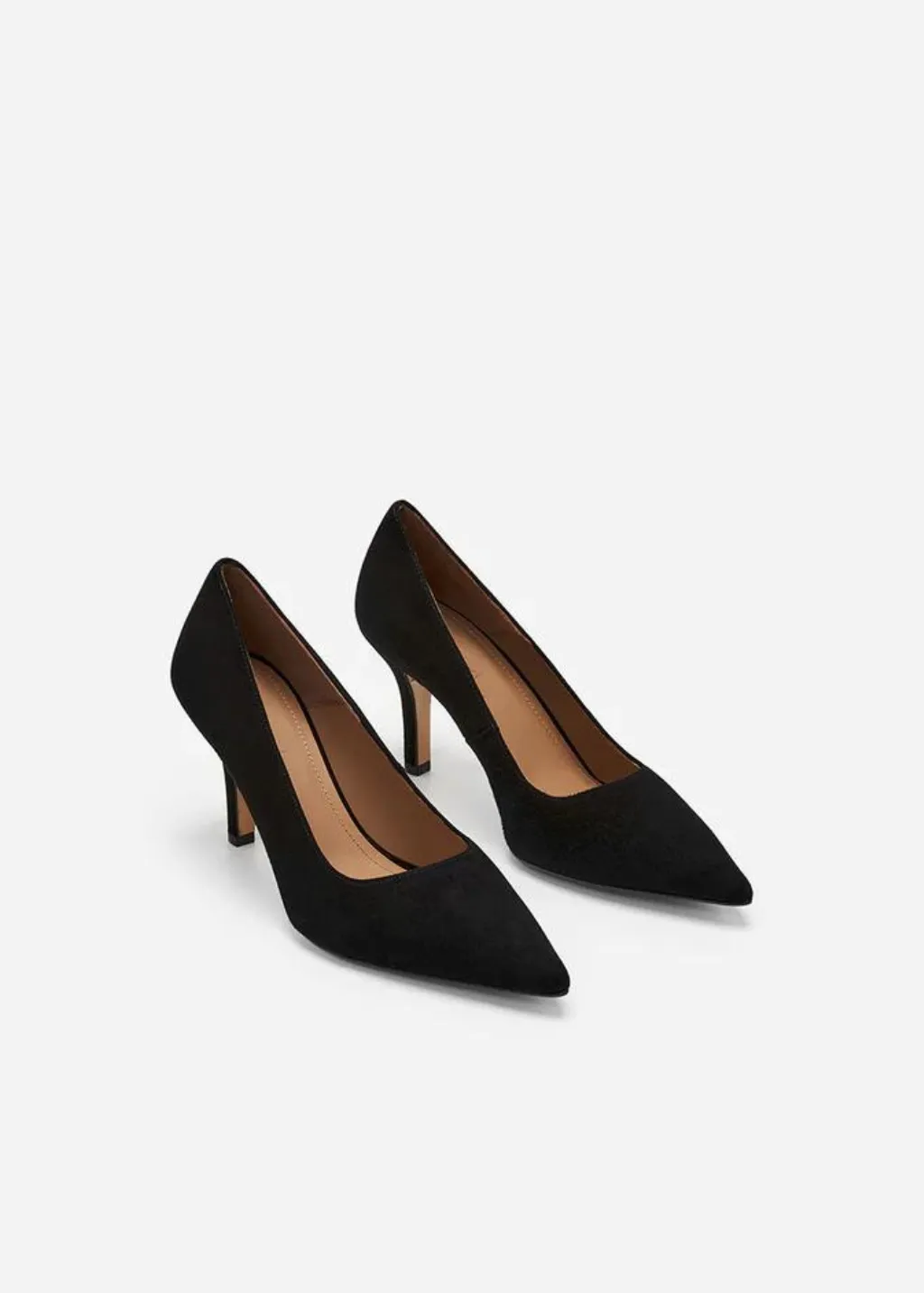 Flattered Roberta Heel in Black Suede