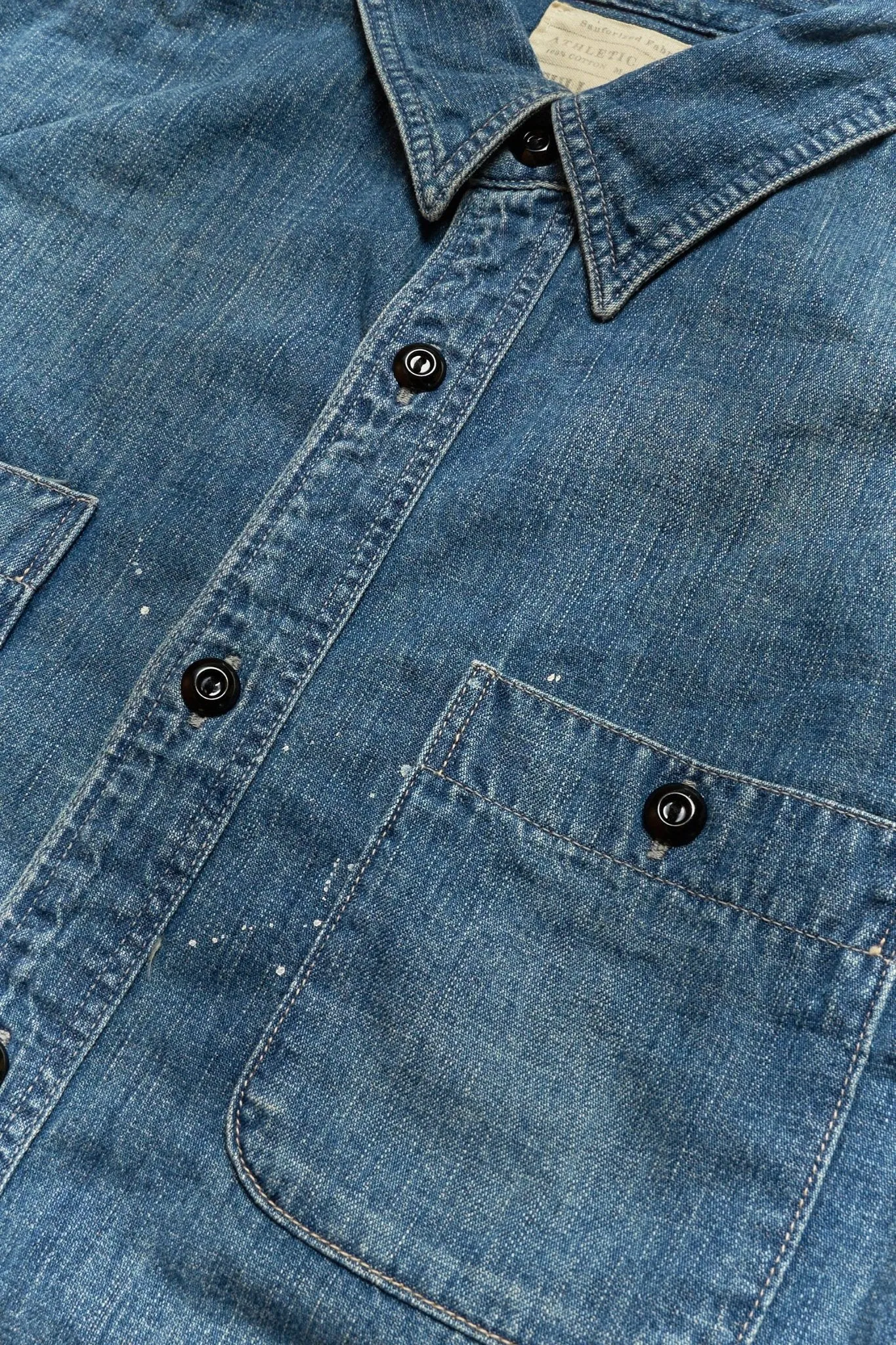 Fullcount Hand Wash Denim Work Shirt - Indigo