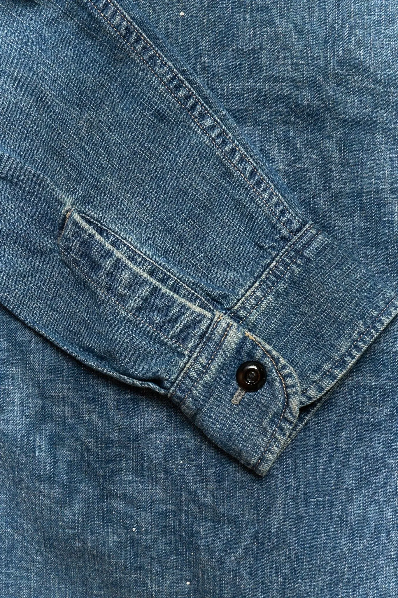 Fullcount Hand Wash Denim Work Shirt - Indigo