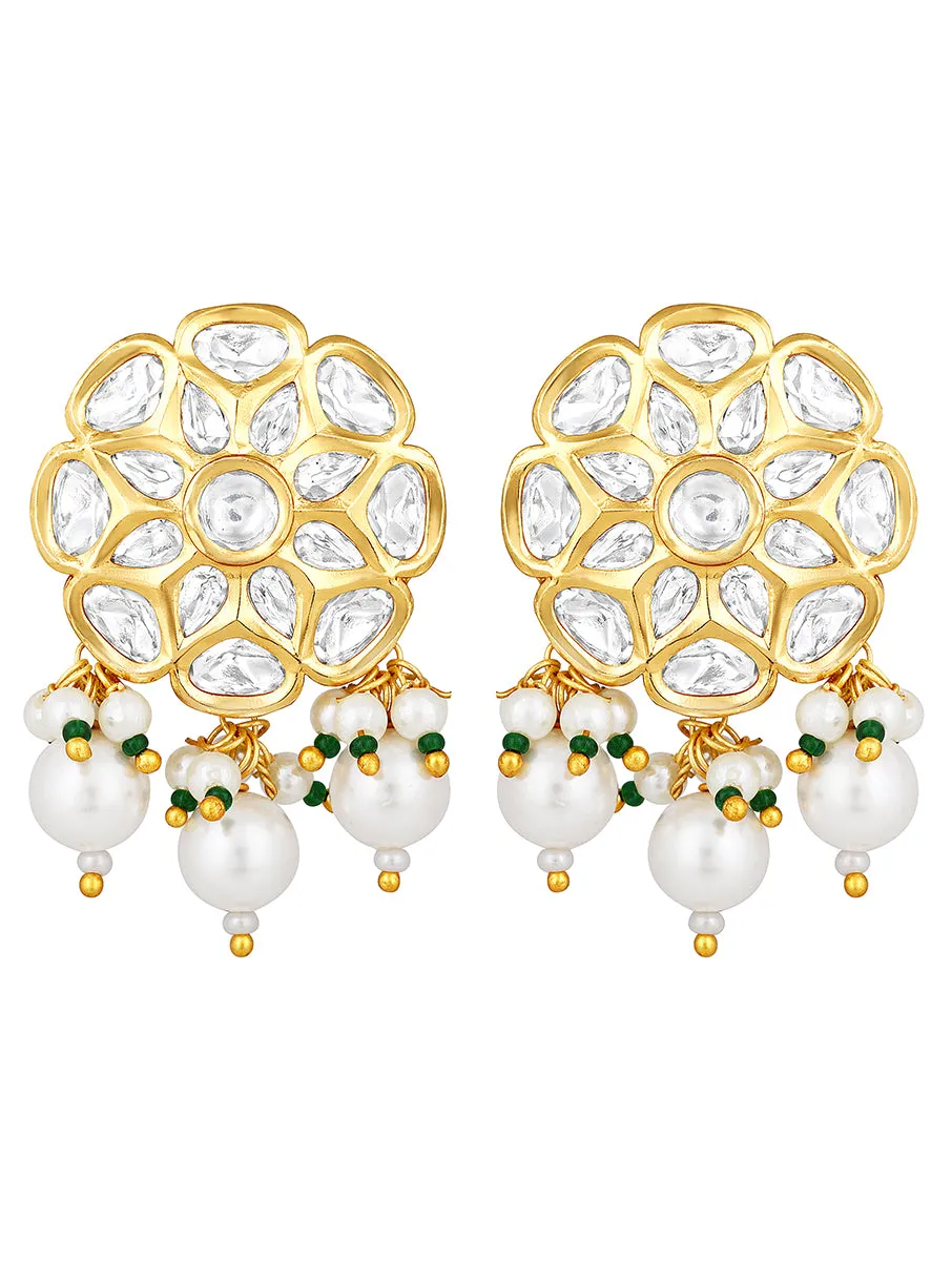 Gold Plated Kundan Earrings