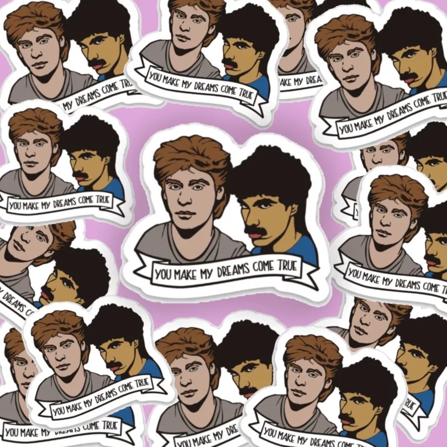 Hall and Oates Vinyl Sticker