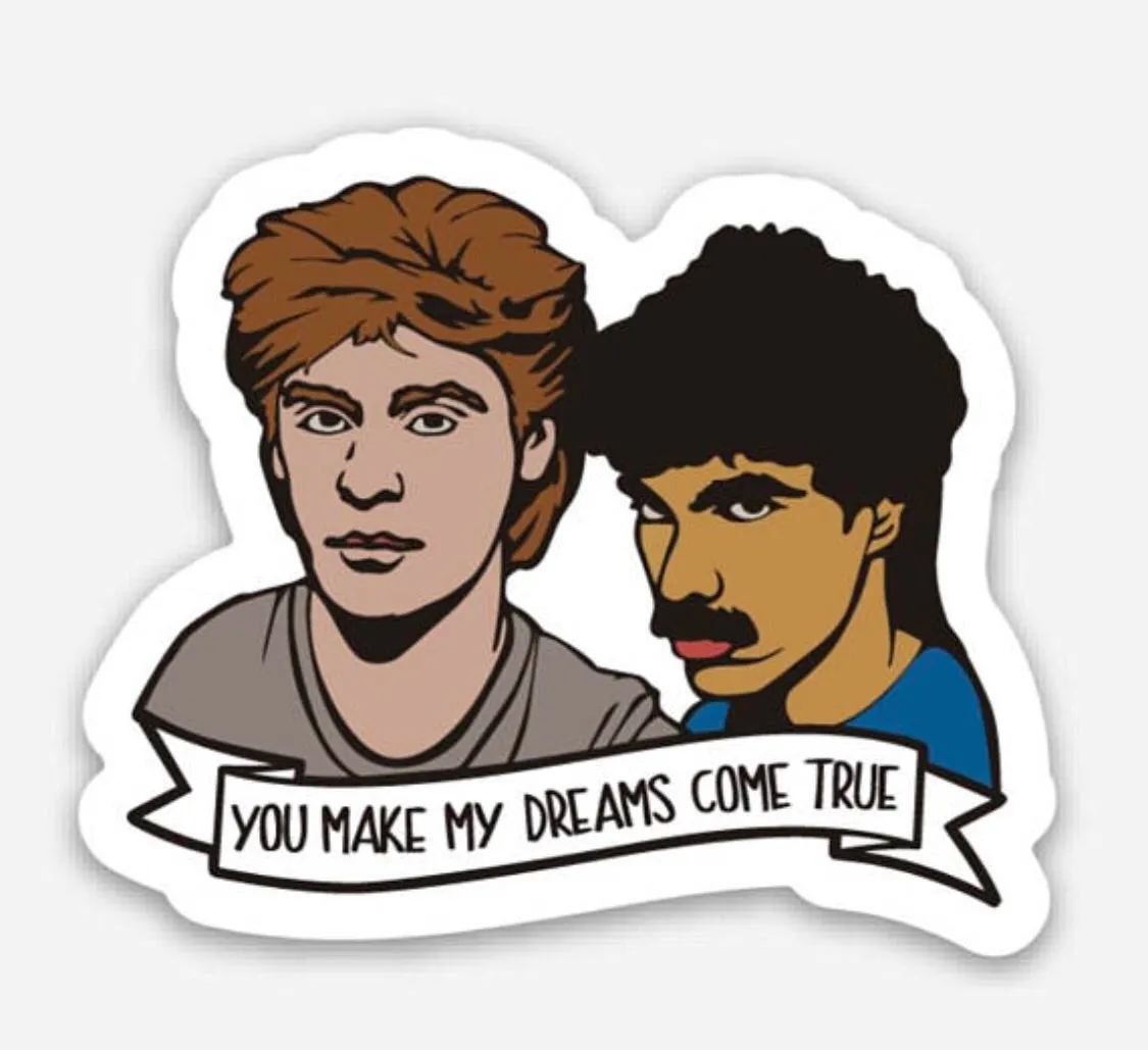 Hall and Oates Vinyl Sticker