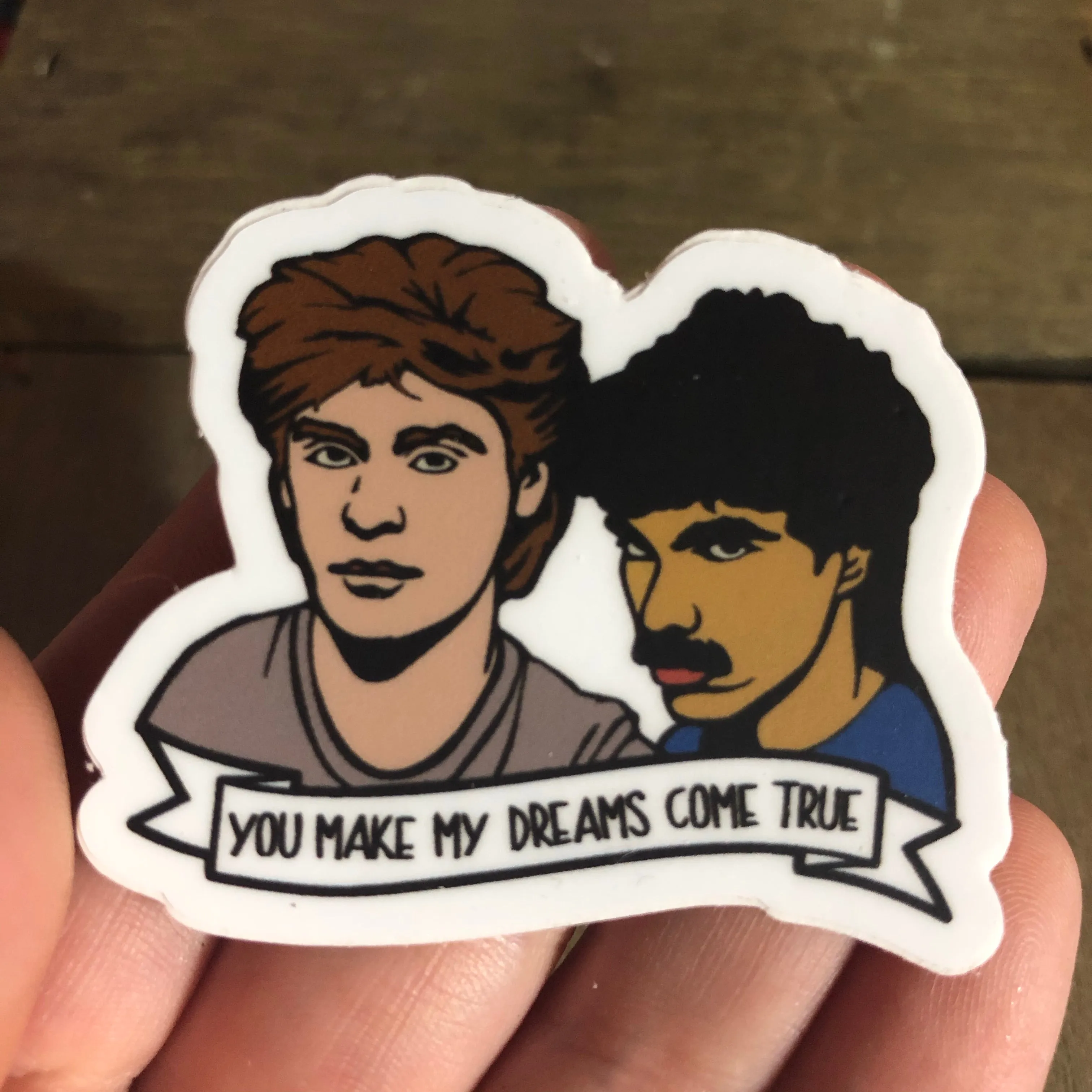 Hall and Oates Vinyl Sticker