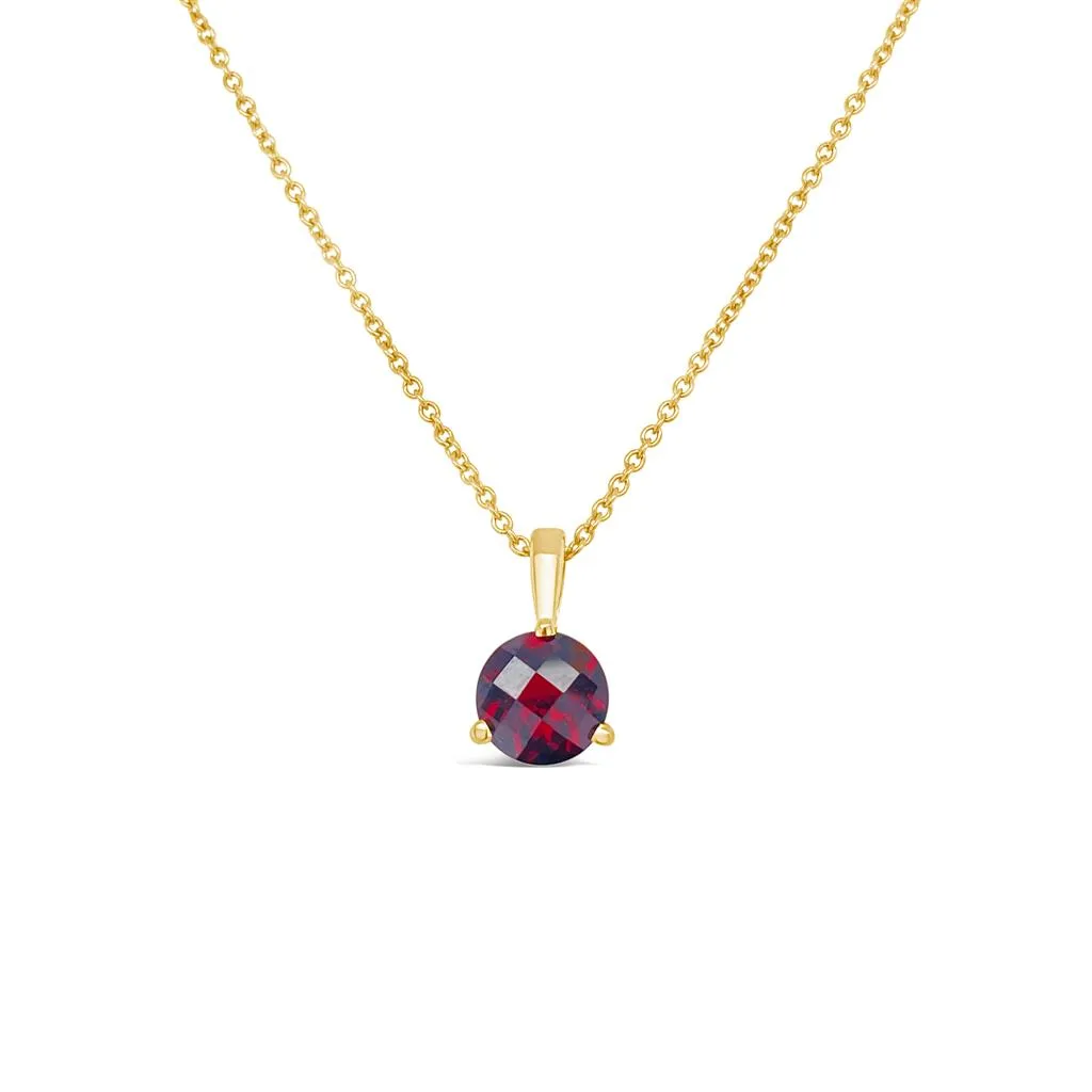 Irisa by Martin Binder Garnet Solitaire Necklace