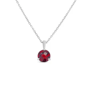 Irisa by Martin Binder Garnet Solitaire Necklace