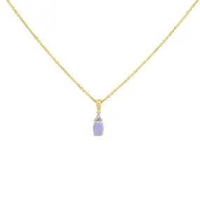 Irisa by Martin Binder Oval Opal & Diamond Accent Necklace