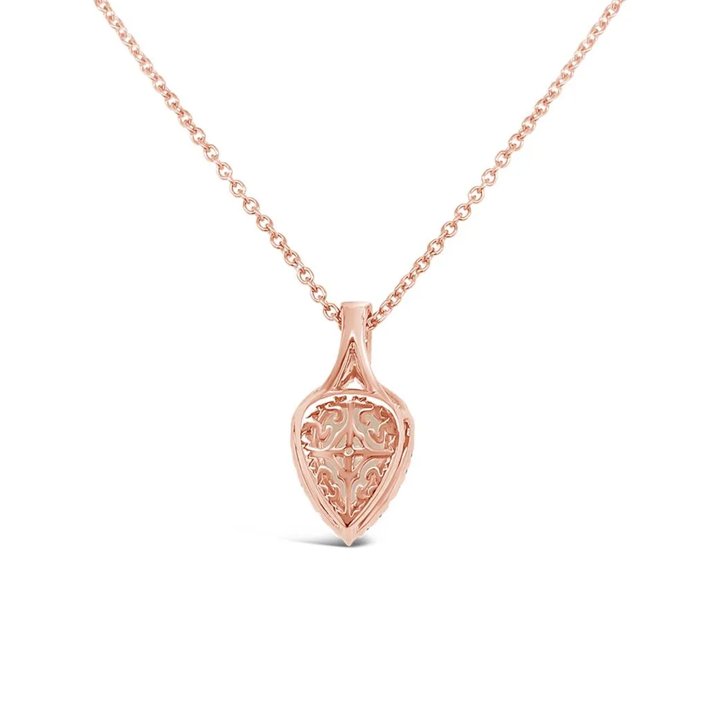 Irisa by Martin Binder Pear Morganite & Diamond Necklace