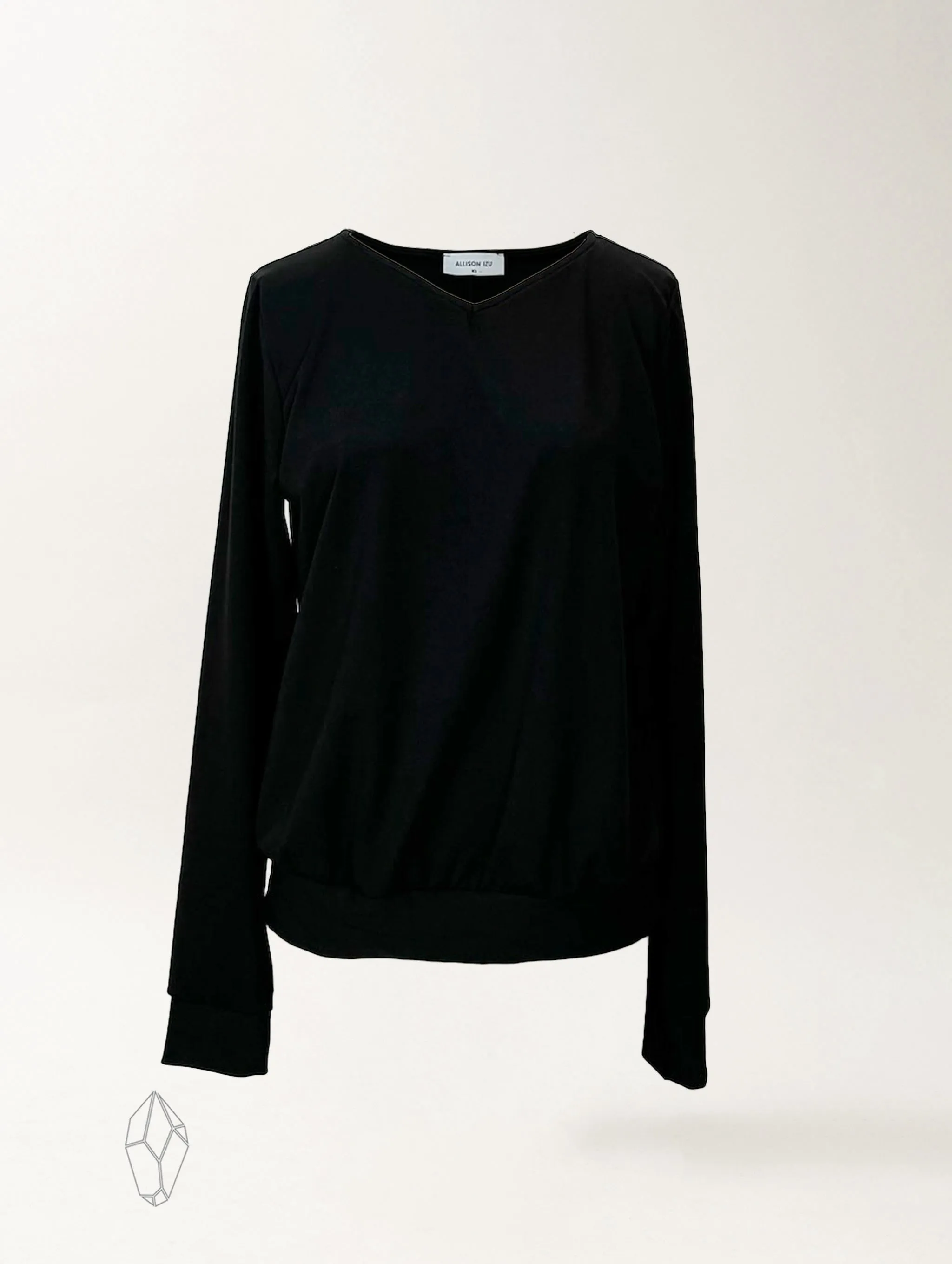 Joey Sweatshirt - Black Rib