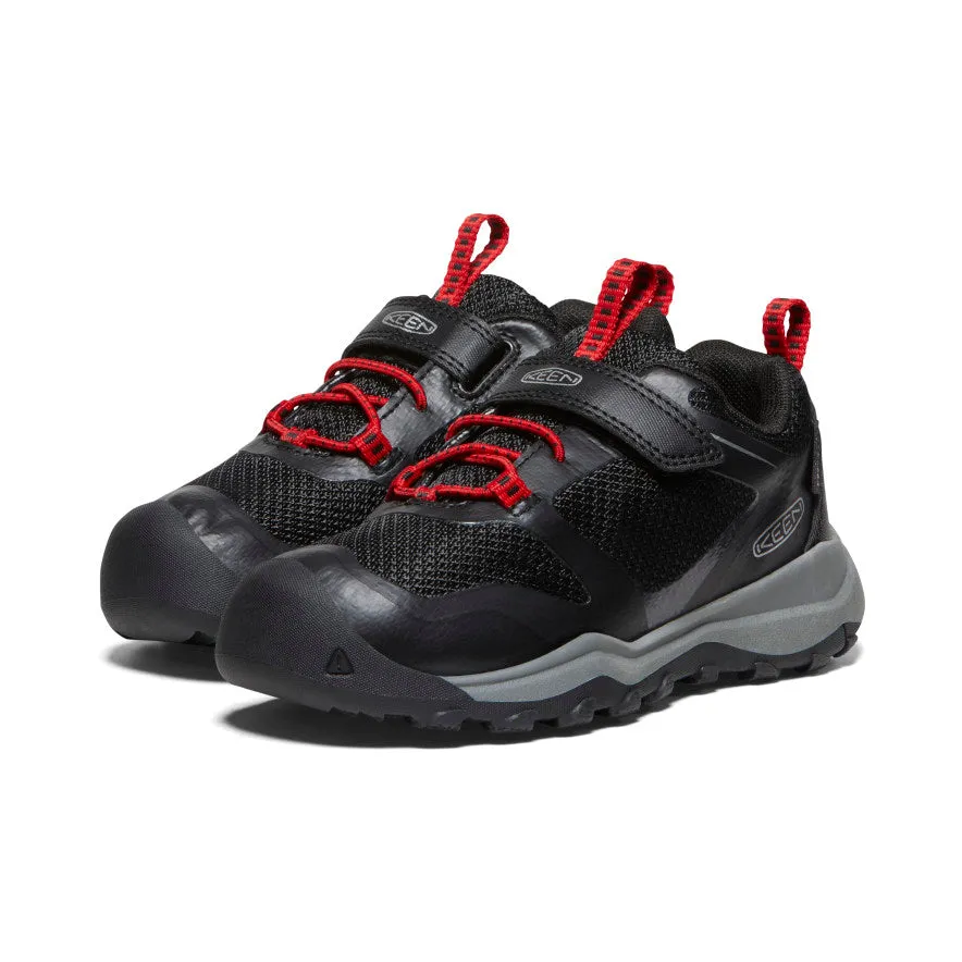 Little Kids' Wanduro Waterproof Shoe  |  Black/Ribbon Red