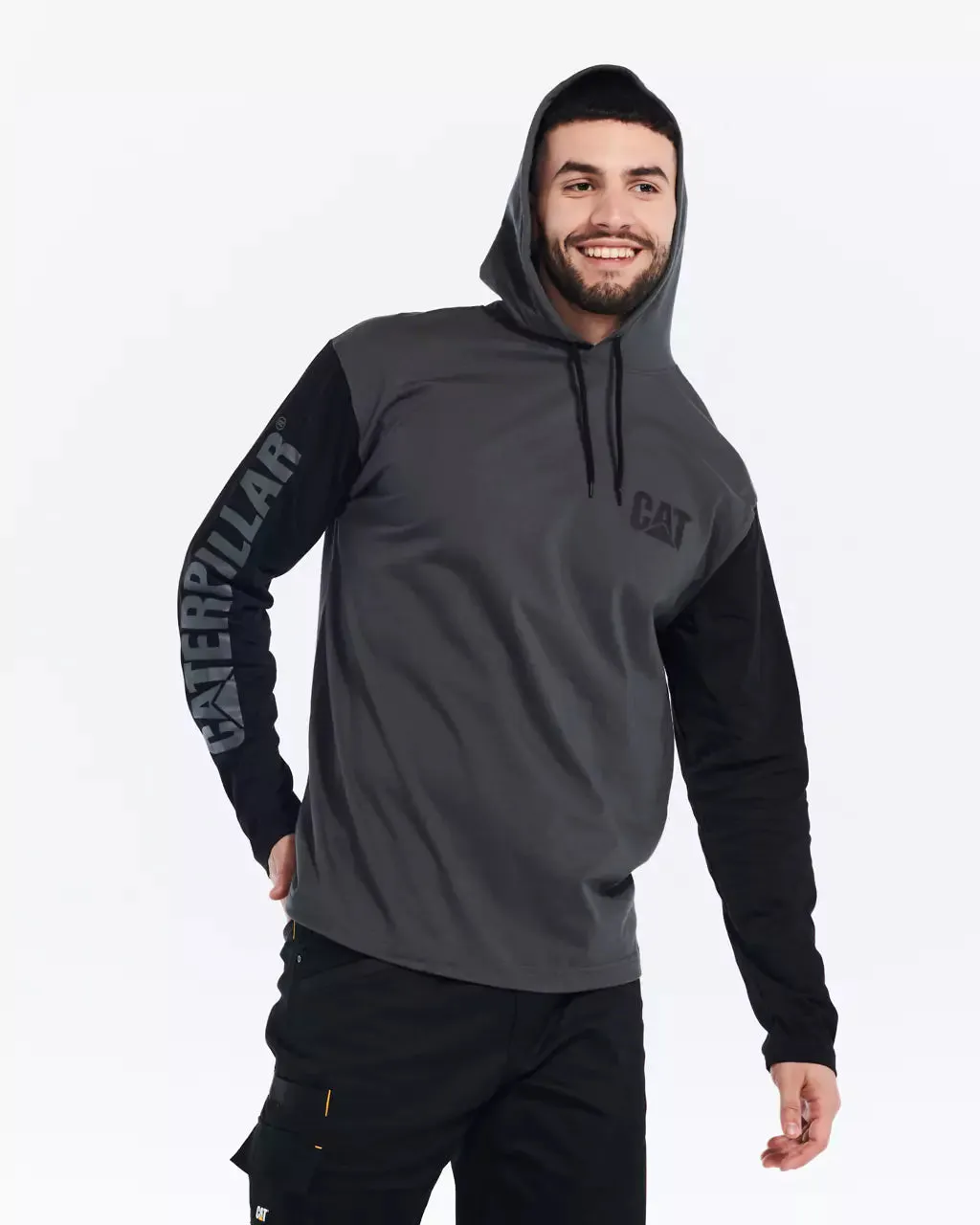 Men's UPF Hooded Banner Long Sleeve T-Shirt