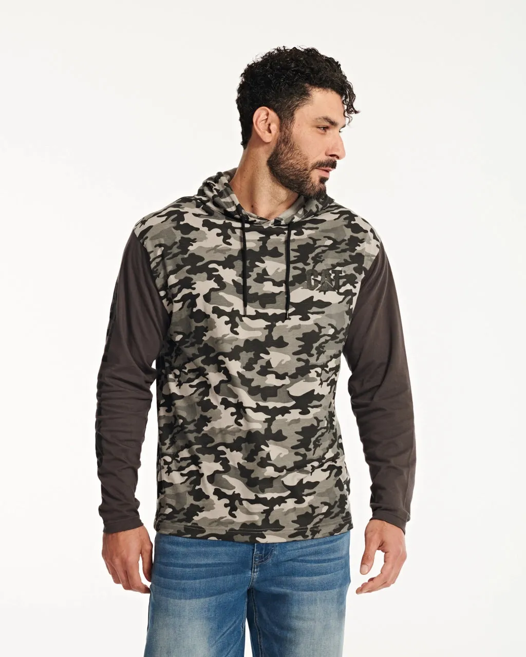 Men's UPF Hooded Banner Long Sleeve T-Shirt