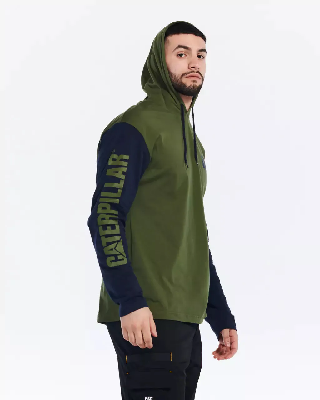 Men's UPF Hooded Banner Long Sleeve T-Shirt