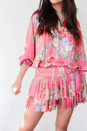 Paradise Calling Smock Waist Dress