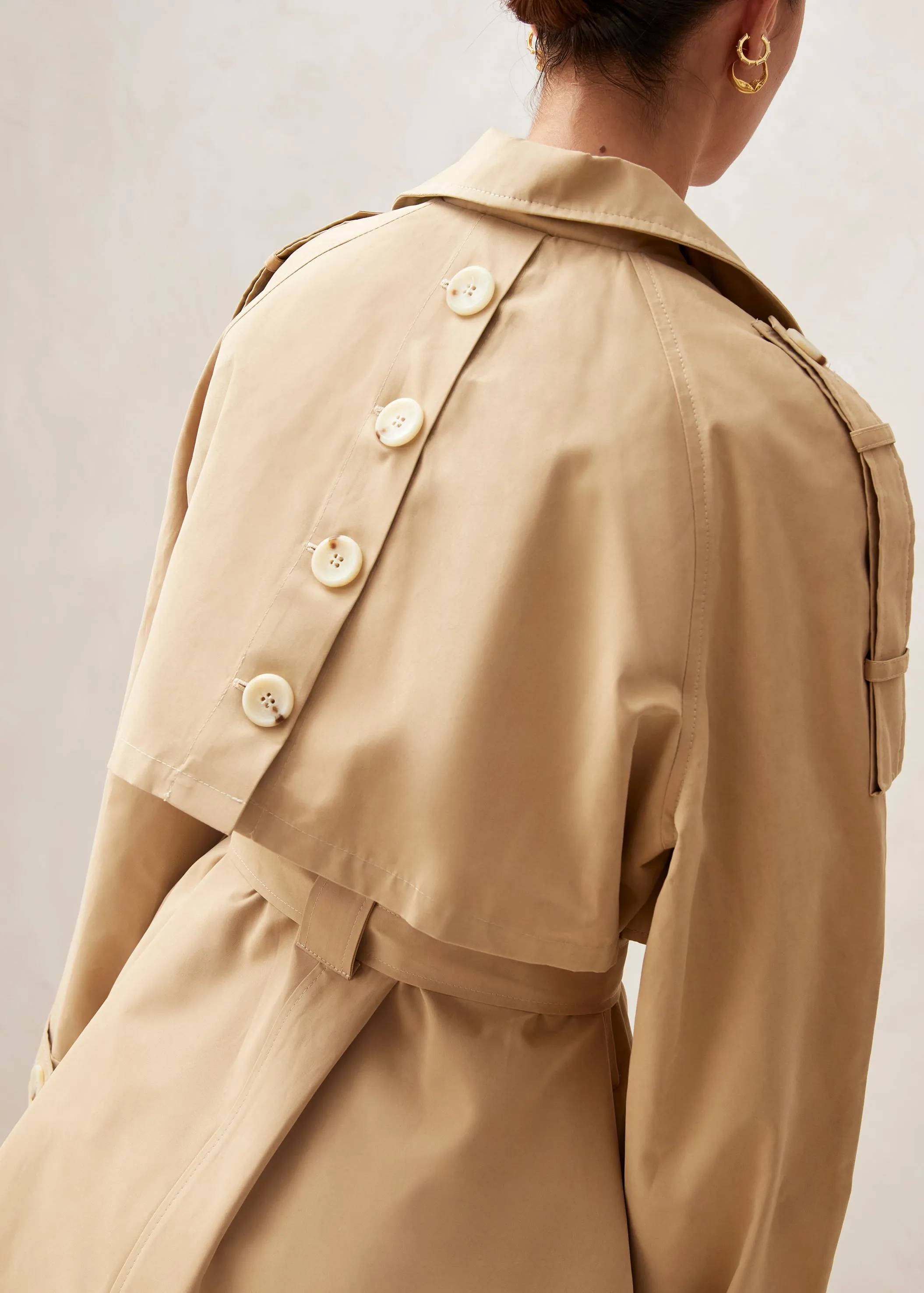 Rain Beige Trench Coat