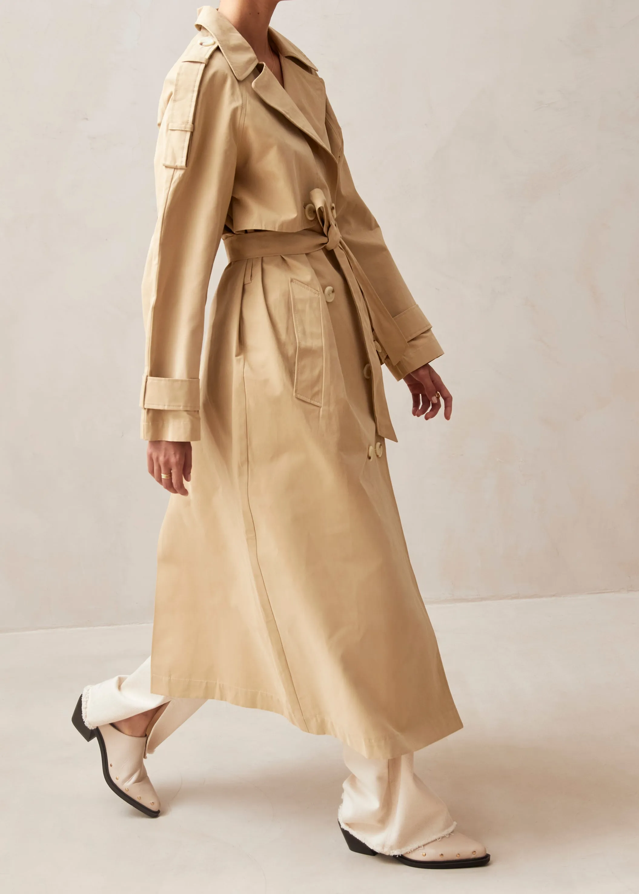 Rain Beige Trench Coat