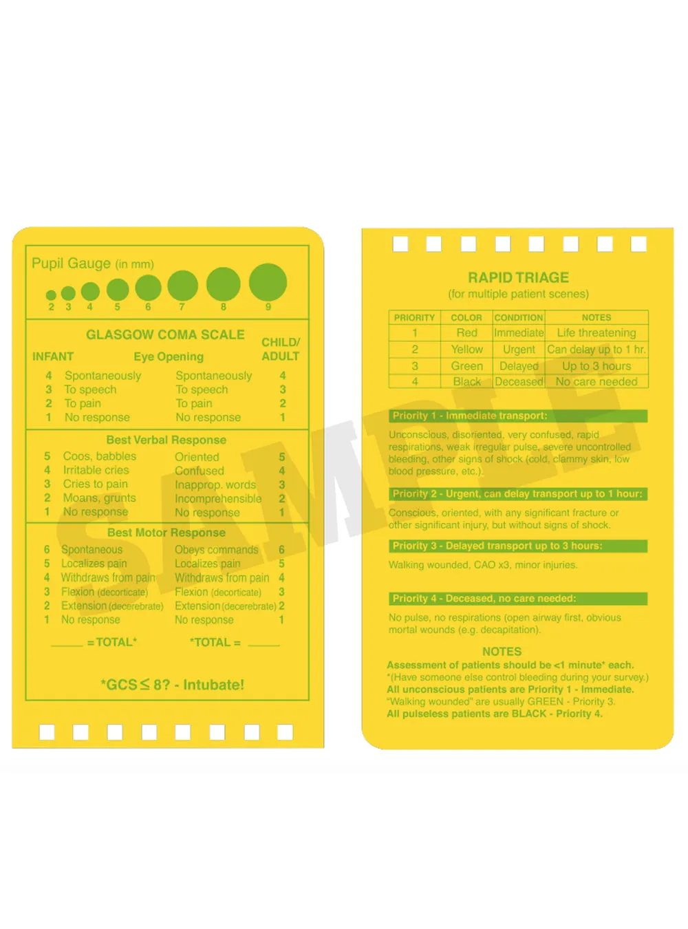 Rite In The Rain 3 x 5 EMS Vital Stats Notebook