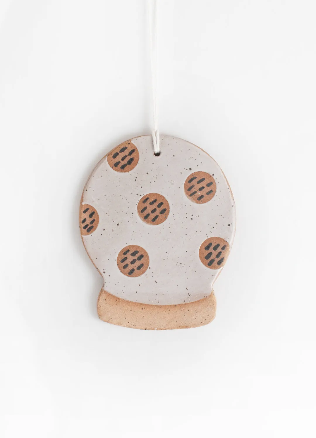 Snow Globe Ornament - Dots