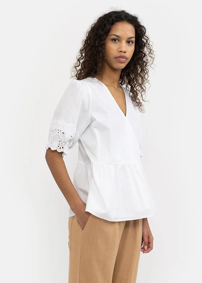 Soft Rebels Renee Wrap Blouse SR322-739 Snow White