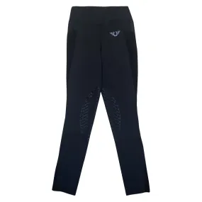 TuffRider 'Minerva' Equicool Tights in Black - Children's XS